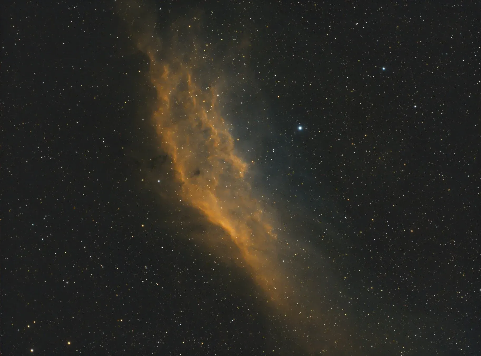  The California Nebula captured with the same gear listed above. 