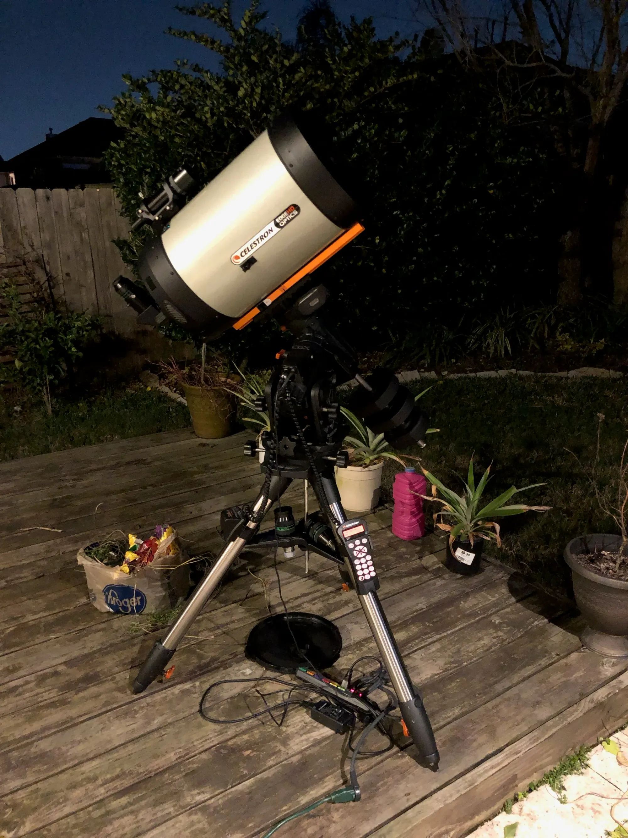 EdgeHD 11 inch telescope at night