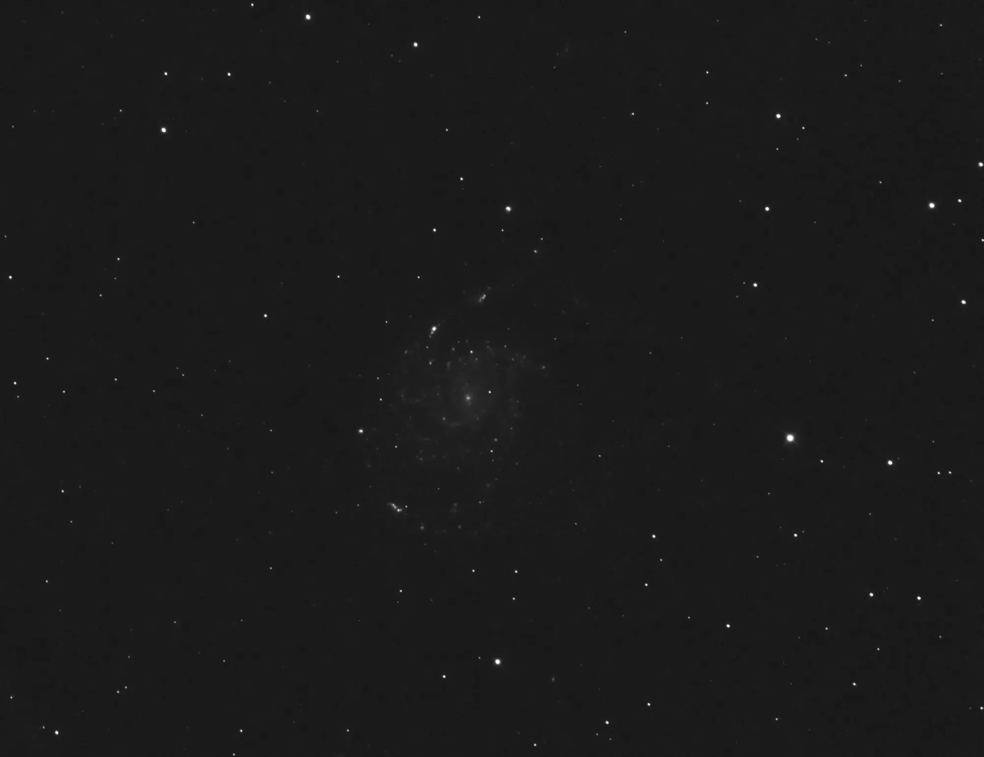  The single hour of Hydrogen Alpha data. 