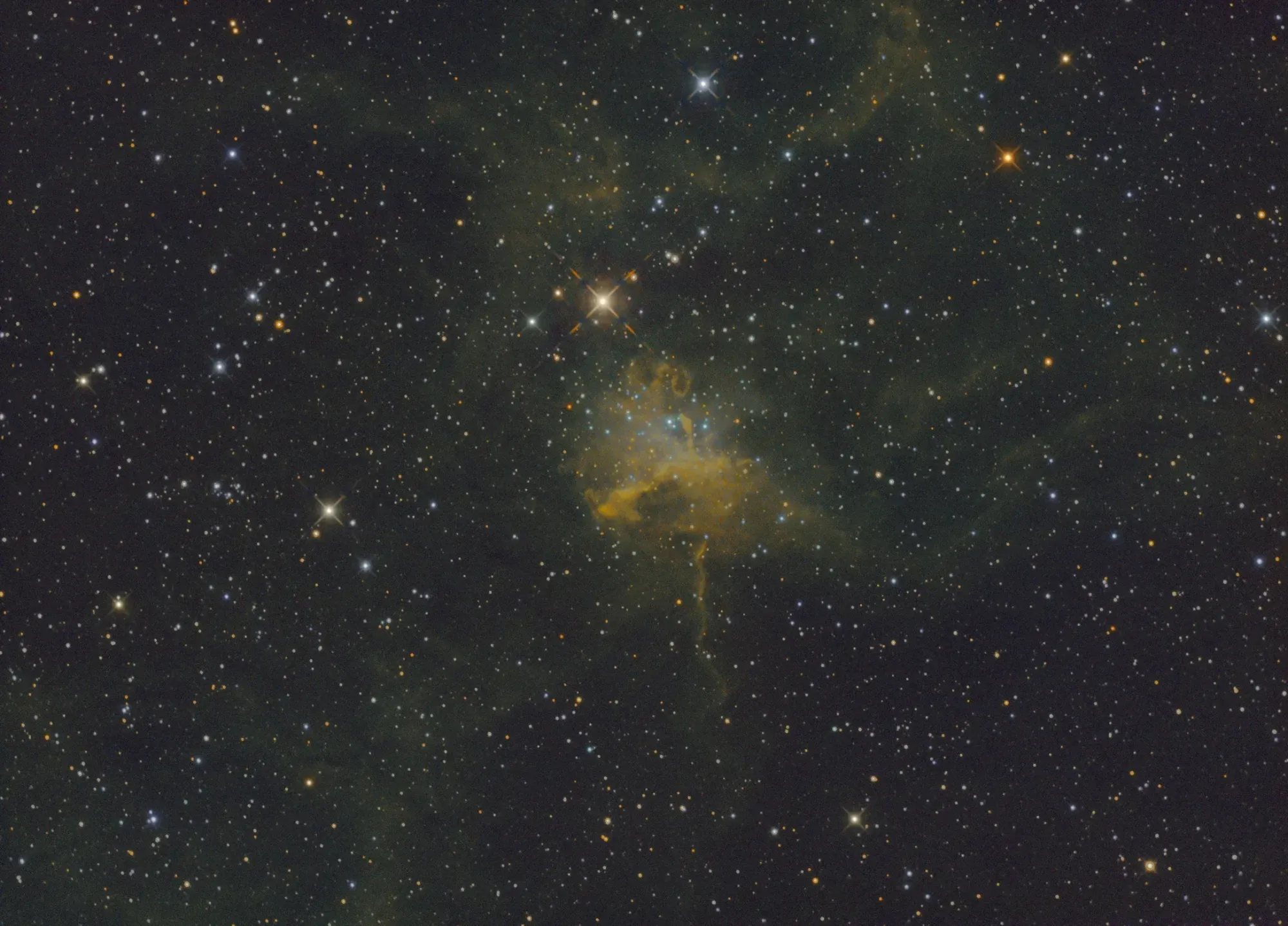  IC 417 imaged on the AT6RC from Astro-tech. 