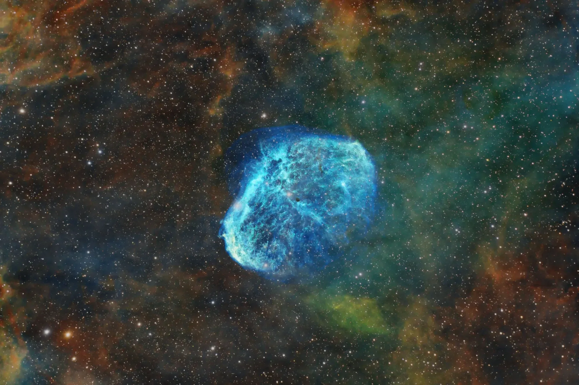 NGC 6888: Crescent Nebula (SHO)
