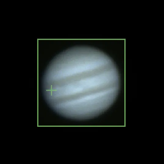 Laminar auto focus tracking showing ROI following planetary target