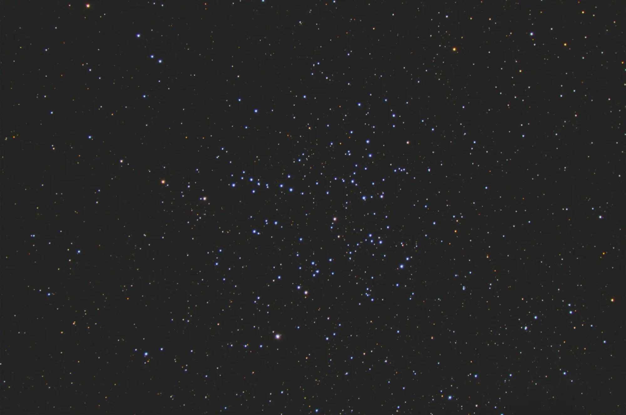  First light with the new telescope. Only managed 30 minutes of imaging time before the clouds rolled in. 