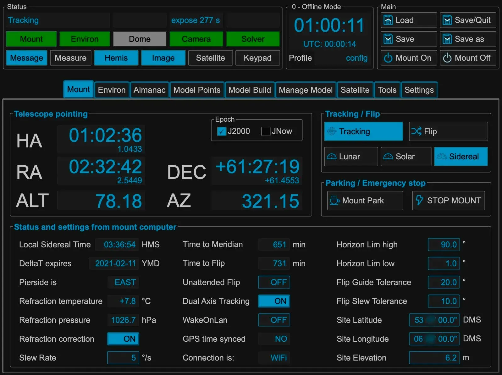  MountWizzard4 for the 10Micron mounts. 