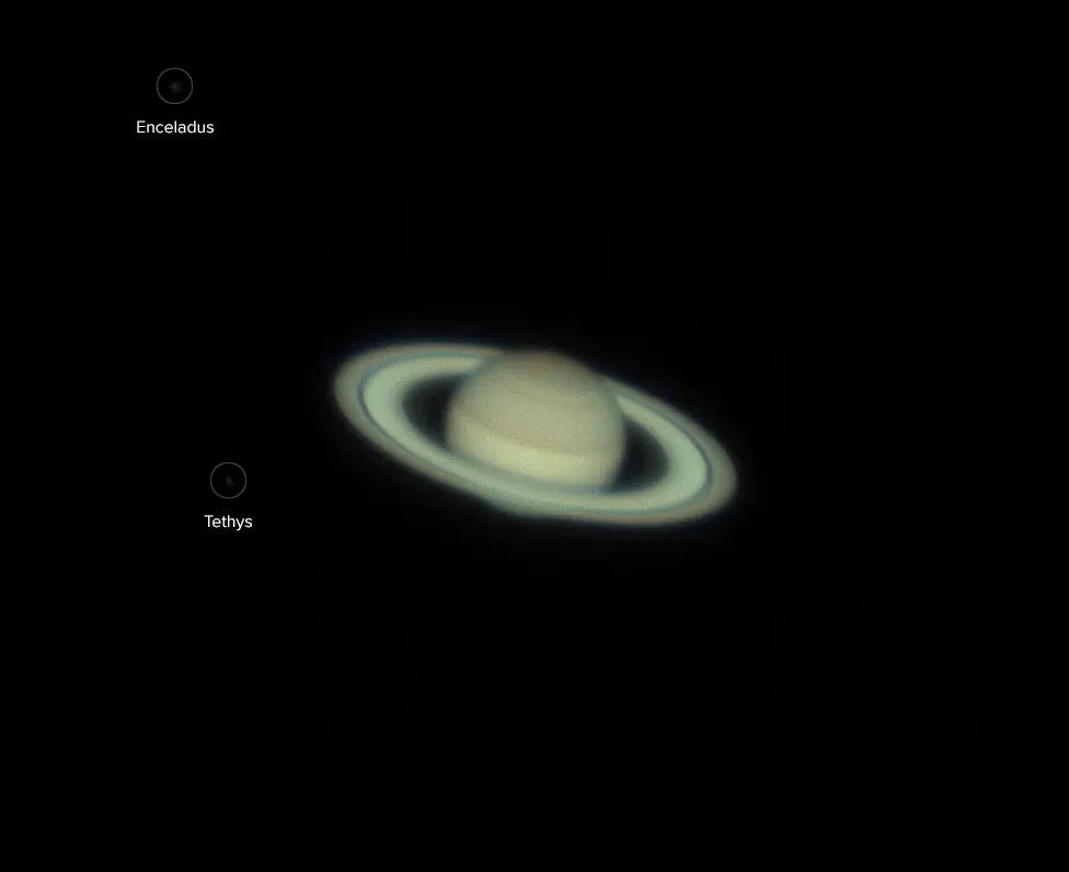  Saturn captured on the Celestron EdgeHD 11” with ASICap and a ZWO ASI224MC camera. 