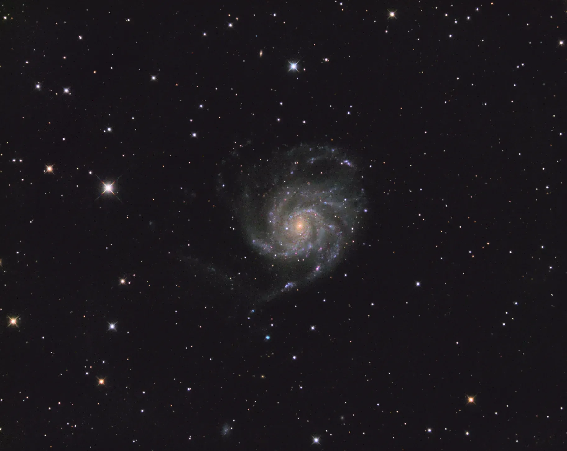  My original capture of M101 on the ZWO ASI1600MM-C of 17.5 hours. 