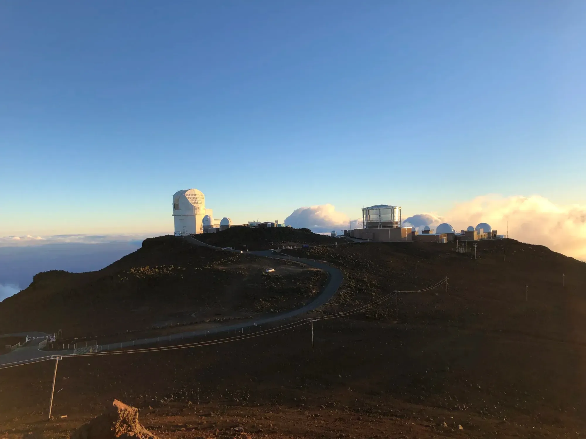 The observatories on Haleakala