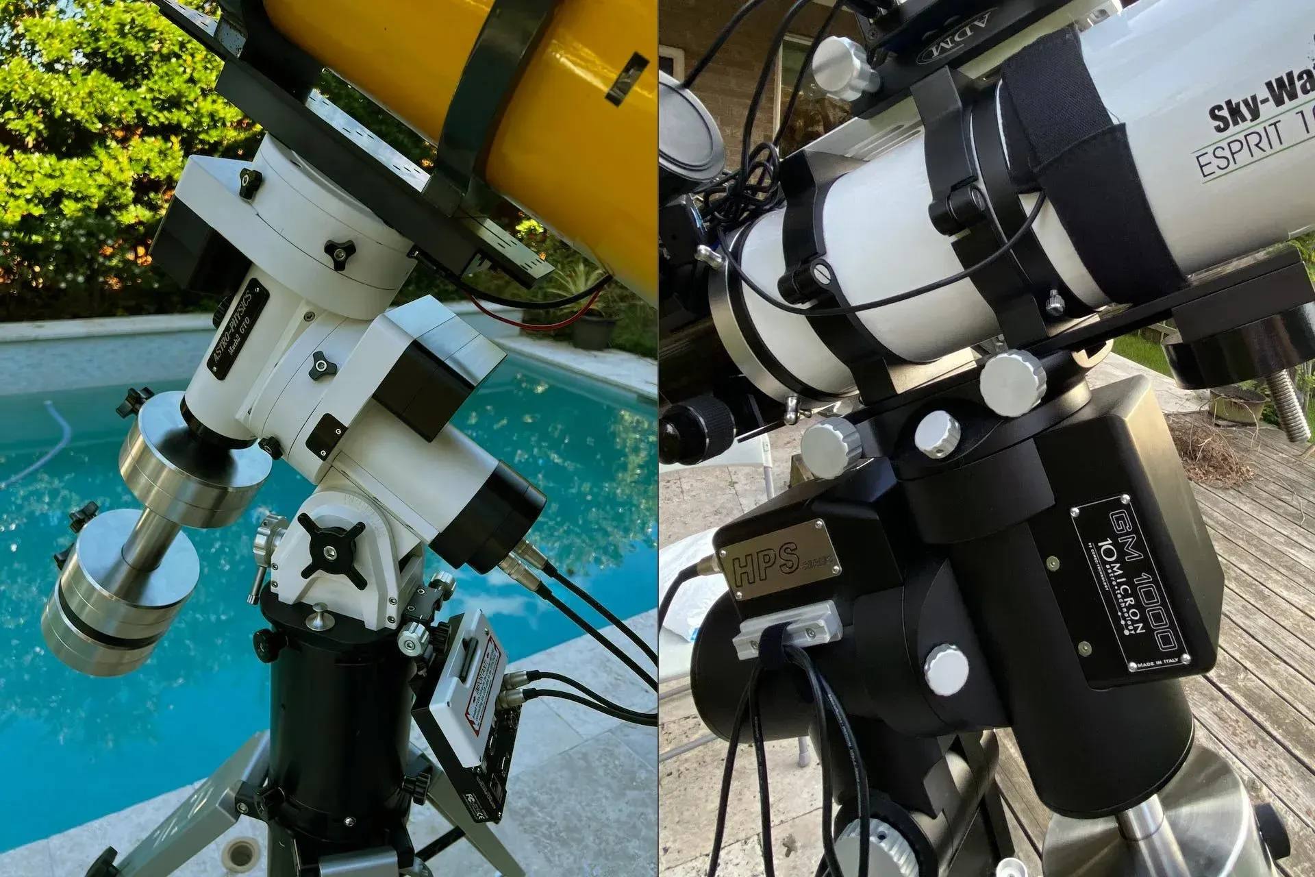 A comparison of the Astro-Physics Mach2GTO and 10Micron GM1000HPS telescope mounts