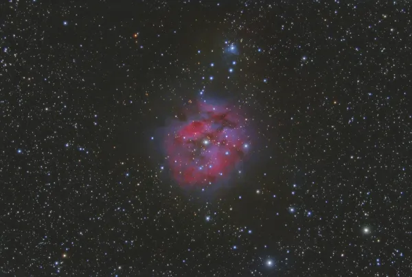 The tale of the Cocoon Nebula in three images.