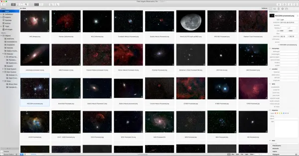 Observatory Astronomy Image Catalog Application for the Mac