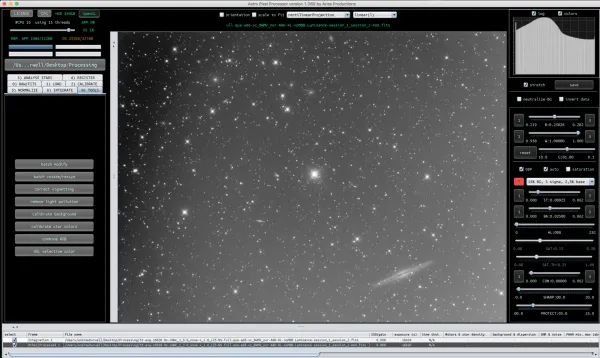 Removing light pollution with Astro Pixel Processor